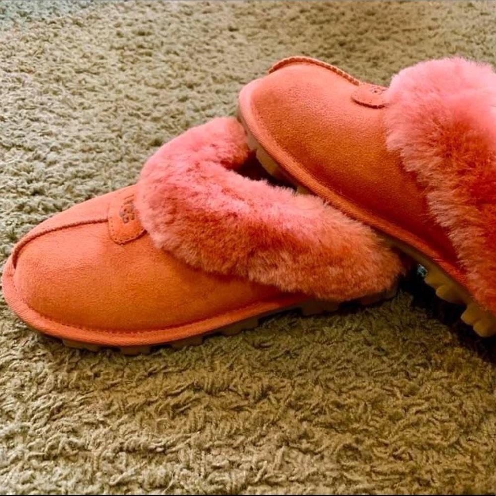 SOLD Salmon color ugg slippers
